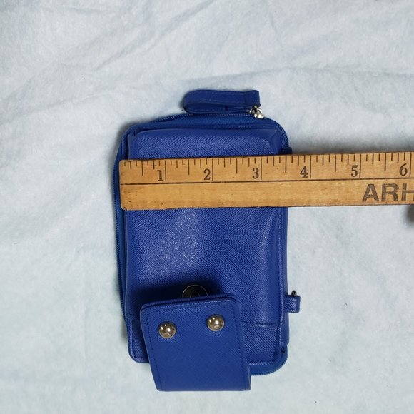 Billfold Card Slot Hand Palm Size Small Zip Close PVC Vinyl Clutch Wallet Purse - Picture 11 of 15